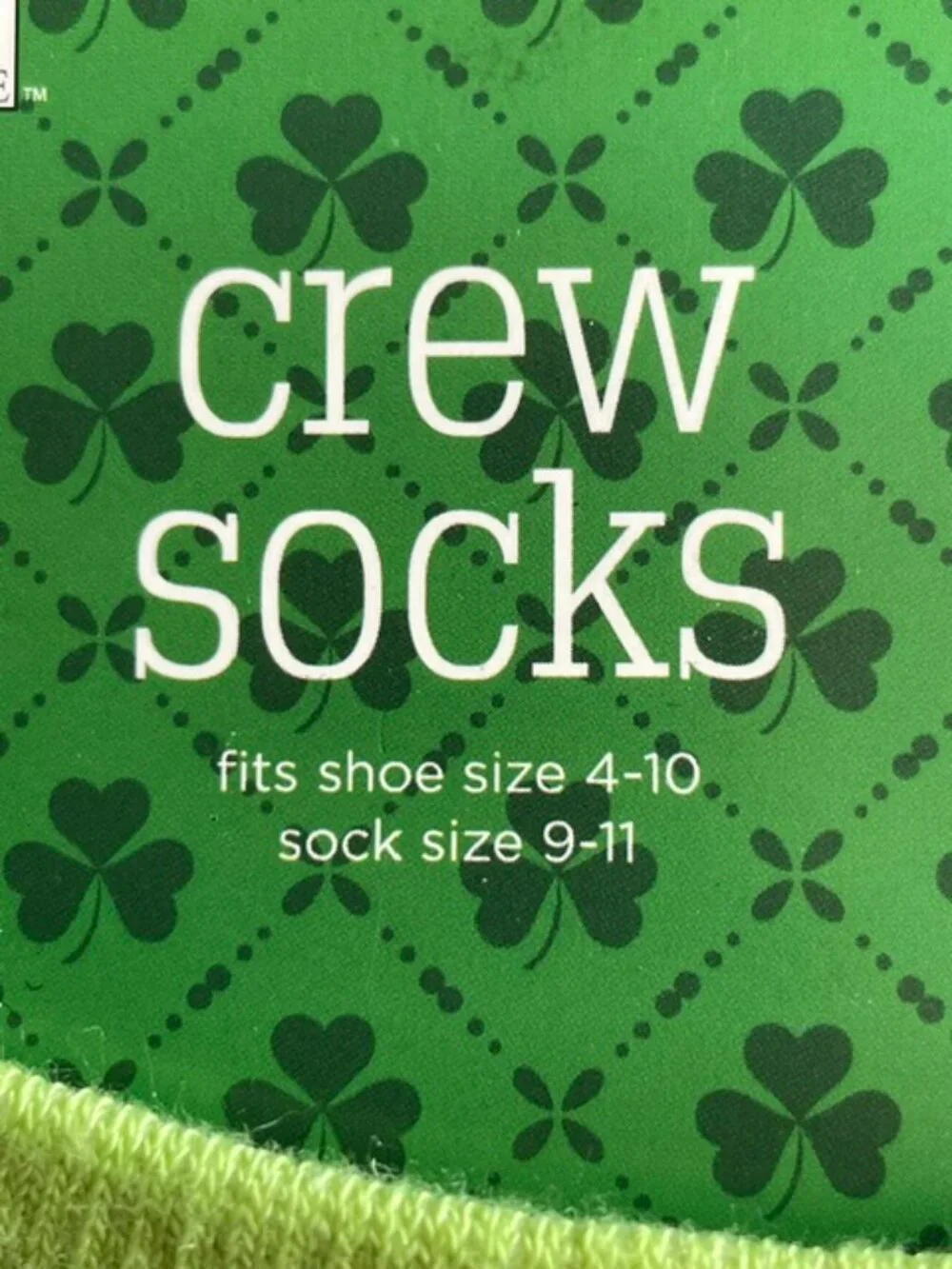Nicole crew socks size 9-11